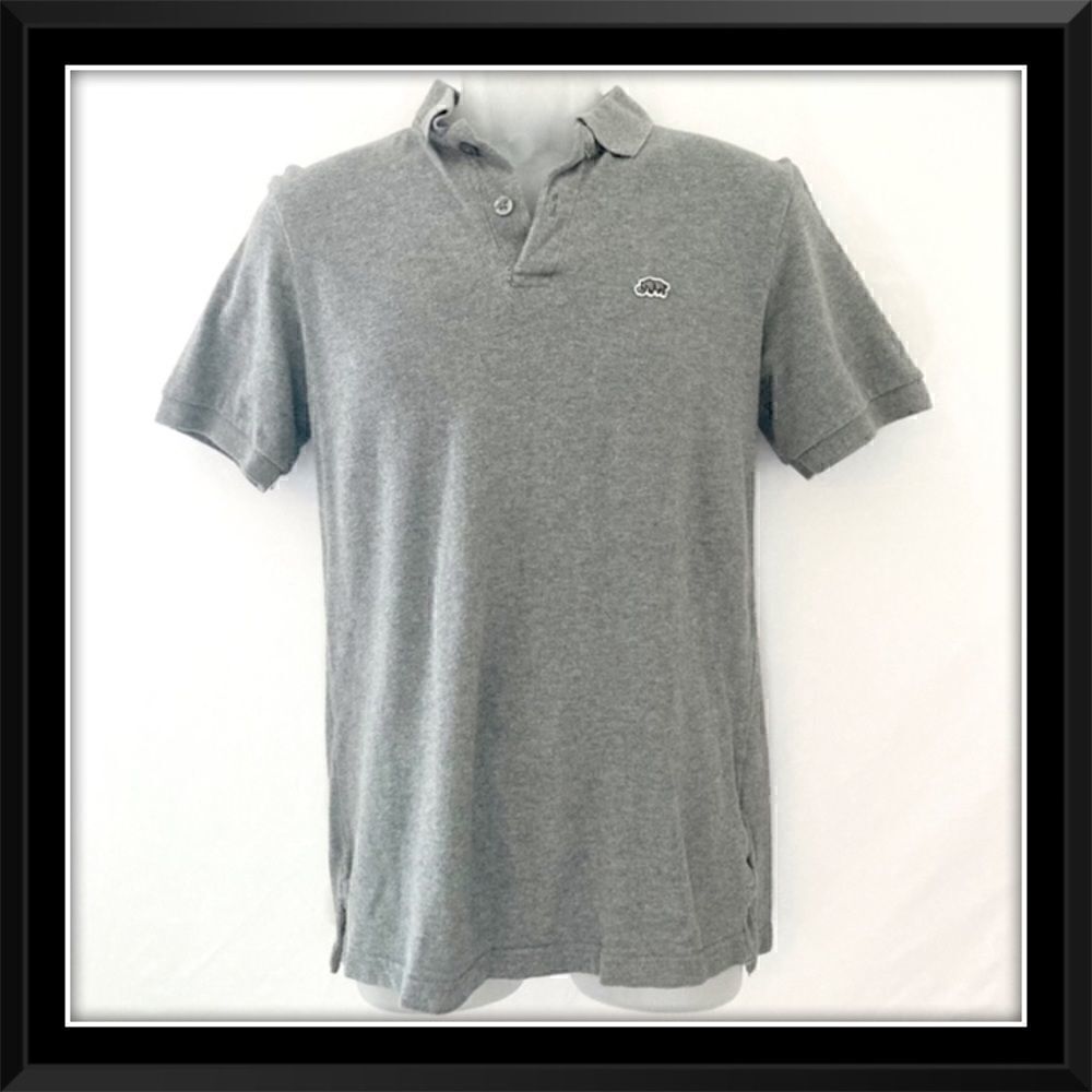 Ecko Unlimited Men's Gray Short Sleeve Polo Shirt Small